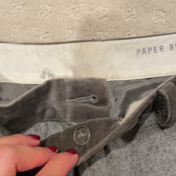 NWT Anthropologie Paper Boy Size 2 Wool/Velvet Gray Shorts - Picture 3 of 10